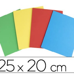 4 planchas caucho Liderpapel 25x20cm. colores surtidos